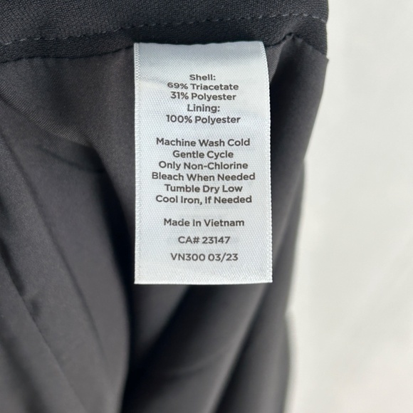 Talbots plus size 18 Easy travel wide leg pant black full length lined - Picture 10 of 10